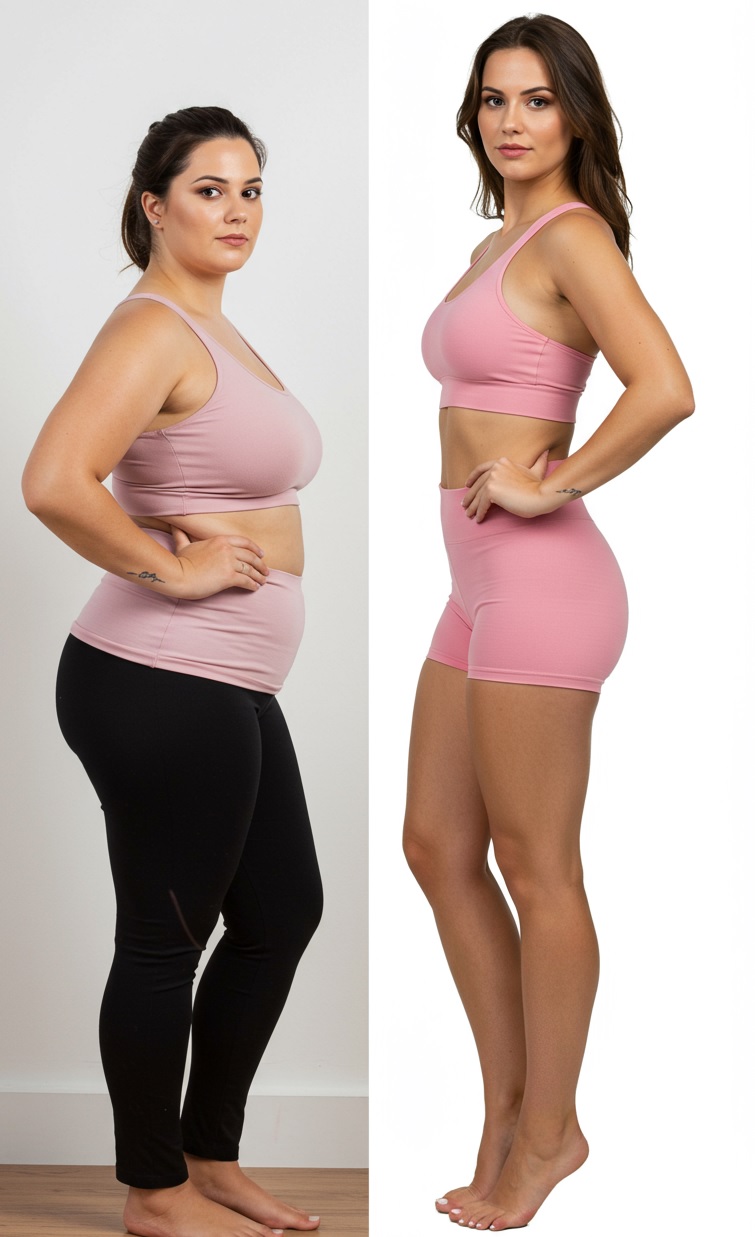 Antes e depois de Patrícia